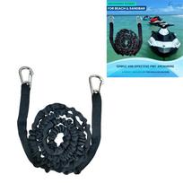 Elastic Dock Line Bungee Rope for Boats with Heavy Duty Carabiner Clips Stretchable Mooring Rope for Watercraft Anchoring and Securing One Size