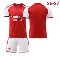 26-27 Arsenal Home Jersey No. 7 Saka 41 Rice Football Suit Set Children's Adult Sportswear Vest Size 16