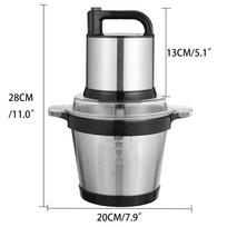 800W 4L Stainless Steel Material Low Noise Operation Meat Grinder for Vegetable Meat Baby Food Grind Meat Grinder