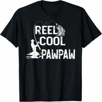 unisex Reel Cool Pawpaw Vintage Fishing Father's Day T-Shirt S įvairiaspalvis