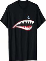 WW2 Nose Art World War II Veteran Vintage Shark Nose Art T-Shirt S įvairiaspalvis