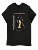Catalytic Reaction (For Dark Backgrounds) T-Shirt Valentines Boutique Clothes Blacks Aesthetic Clothing Mens T Shirt S įvairiaspalvis