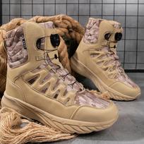 Non Slip Wear Resistant Men Desert Army Climbing Boots Waterproof Outdoor Work Hiking Ankle Trekking Walking Boots for Male 39 smėlinė