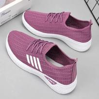 Breathable Lace-up Running Shoes For Women Air Lightweight Air Mesh Outdoor Sports Training Shoes Cushion Athletic Sneakers 38