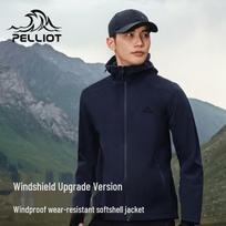 Pelliot Wind Shield Men's Outdoor Soft Shell Jacket XXXL tamsiai mėlyna spalva