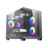 Caja PC Darkflash B275 PRO Negro RGB Torre Media ATX con 6 Ventiladores