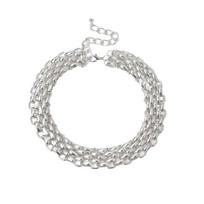Metal Chunky Chain Choker Twisted Lock Exaggerated Necklace Layered Collar Necklace  Gril auksas