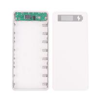 1pc 8*18650 Power Bank Case Battery Holder Dual USB Type C Micro Input Port Charge Shell 18650 Battery Case LCD Digital Display balta