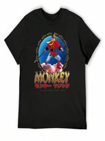 Monkey King T-Shirt Baggy Shirts Boys Animal Print Oversizeds Heavy Weight T Shirts For unisex S įvairiaspalvis