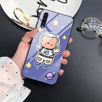 Cute Bear Moon Astronaut Case For Samsung Galaxy A71 A72 A70 A73 A53 A13 5g A03 A22 A21s A03 Core A42 A52 Glass Cover Coque Capa For Samsung A21