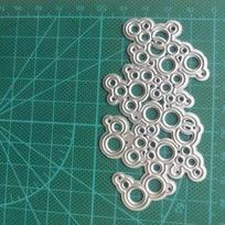 Burbulo Ratas Netaisyklingas Rėmelis Metaliniai Pjaustymo Štampai Scrapbooking Sidabrinis Anglies Plienas Įspaudimo Trafaretas Popieriaus Albumo Kortelių Gamyba gray