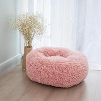 Kennel cat litter round plush deep sleep pet litter four-season universal warm dog pad dog bed cat bed diameter 40cm