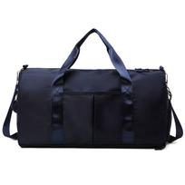 Unisex Didelės Talpos Sportinis Kelioninis Krepšys su Šlapios/Sausos Skyriaus Atskyrimu - Korėjietiško Stiliaus 48x22x26 mėlyna