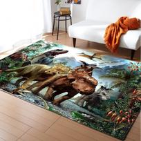 Pastoral Flower Deer Carpet Living Room Area Rug Ocean Fish Dolphin Bedroom Rug Memory Foam Stream Print Kitchen Rug Floor Mat 40x60cm