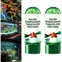 Powerful Aquarium Water Purification Tablet for Fish Tank,Water Purification Tablets for Fish Tank,Remove All Kinds of Turbidity from Fish TankWater 2-Pack