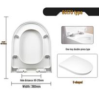 Xuan Yong Soft-Close Quick-Release PP Toilet Seat Cover