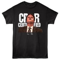 The Office TV Show Halloween Dwight Schrute CPR Certified Men's T shirt XL
