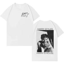 Singer Harry Styles 2026 DoubleSided Printed Pure Cotton TShirt Harajuku Style Unisex Fashion Casual Pop Trendy Tee S