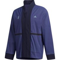 Men's adidas SS22 Solid Color Logo Printing Sports Blue Jacket FM9362 L
