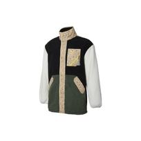 PUMA Cuff Stand Collar Casual Jacket 'Black Green White Tan' Men's 534984-56 L