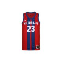 Nike NBA City Version 20-21 Season Detroit Pistons 23 Alphabet Printing Basketball Vest Red Men's AV4636-658 L