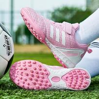 Spring And Summer Velcro Breathable Children'S Football Shoes Campus Football Sports Shoes Professional Anti-Skid Training Shoes 29