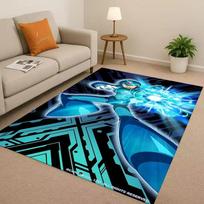 3D Retro Game Rockman Mega Man Living Room Non-Slip Area Rug Soft Carpet for Bedroom Playroom Sofa,Easy Clean Home Decor Doormat 40x60cm( 15x23in )