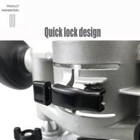 Compact Aluminum Plunge Router Bracket Milling Trimming NaMachine Base Trimming Milling   Opening Carving Rack