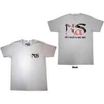 Nas Unisex T-Shirt: One Mic (Back Print) (XX-Large) 2XL