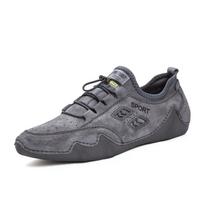 Octopus Pattern Leather Casual Sneakers Driving Walking Shoes for Men Comfortable Non Slip Size 39-44 39 pilka spalva