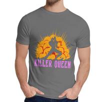 Man Tee Shirt Killer Queen Jojo Bizarre Adventure 100 Cotton Graphic Crewneck Retro T Shirt M
