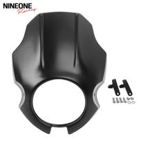 Fit For Honda Rebel CMX 250 300 500 1100 Motorcycle Headlight Fairing Cover Front Mask Guard Windshield Visor Wind Deflector matinė juoda spalva