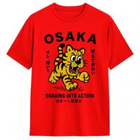 Harajuku TShirt Summer Japanese Osaka Tigers Hip Hop TShirts  Cotton Tshirt for Unisex Y2K Fun Short Sleeve Clothes S