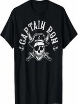 Funny Captain Ron Pirate Gift Design Joke Idea T-Shirt S įvairiaspalvis
