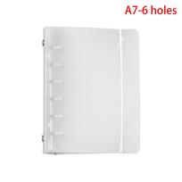 Matte Transparent A4/B5/A5/A6/A7 Loose-Leaf Notebook Case Ring Binder Notebook Shell File Folder Office School Supplies