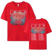 Imagine Dragons Band  Loom Tour 2024 New Album Graphic T Shirts Unisexs Women Harajuku Hip Hop Punk Oversized 100 Cotton Tshirt S