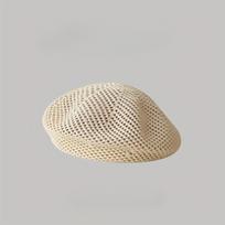 Women Hollow Breathable Pumpkin Beret, Retro Dome Painter Cap, Lightweight Fashion Spring Summer Casual Daily Headwear balta