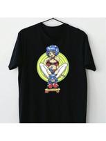 Hookups Skateboard Sexy Cat Woman T-Shirt S įvairiaspalvis