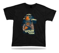 Your Turn Big Foot Top Hat Monkey stylish tshirt design awesome cool birthday 4XL