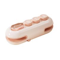 Magnetic Snack Sealing Machine Mini Food Sealer Clip Portable Plastic Bag Sealer  Snack Packaging rožinė