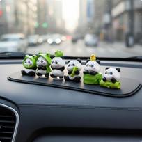 Small Panda Dashboard Figure Creative Decoration Car Figures Miniature Size