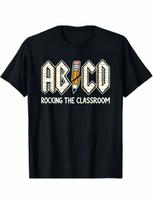 Abcd Teacher Novelty Funny Back To School Teacher T-Shirt_1ww S įvairiaspalvis