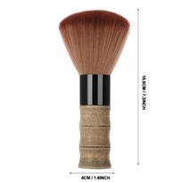 Wooden Handle Barber Face Duster Soft Nylon Fiber Hair Cutting Brush Neck Duster Brush  Salon Use