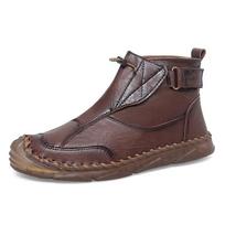 Men's Retro Martin Work Boots - Mid/High-Top in Large Sizes 44