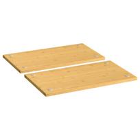 Vidaxl Płyty Ochronne Na Kuchenkę, 2 Szt., 50X28X1,5 Cm, Bambus