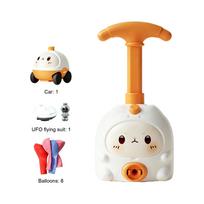 Balloon Powered Air Car Toy with Pump and UFO Flying Suit Educational STEM Toy for Kids Interactive Learning and Outdoor Play