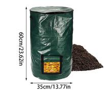 Fermentation Waste Pe Collectors Organic Compost Bags Disposal Composters Garden Waste Bins 35x60CM