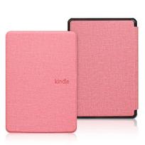 Kindle Case For All-New Kindle 11th 2025 Released 6 Inch C2V2L3 Magnetic Smart Fabric Cover Leather Screen Protector Case rožinė