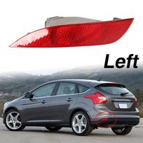 Galinio kairiojo buferio atšvaitas Tinka Ford Focus Hečbekui 2015 2016 2017 2018 Raudonas