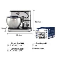 Starlux Semi-Automatic Stainless Steel Stand Mixer: Multi-functional Blender, Kneader, and Baking Machine for Home Use European Standard